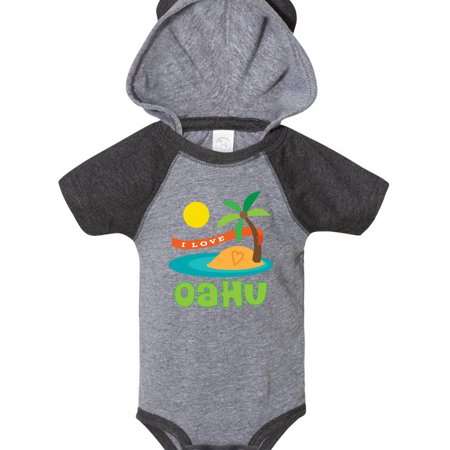 

Inktastic I Love Oahu Gift Baby Boy or Baby Girl Bodysuit