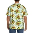 thumbnail image 5 of KLL Avocado Doing Sport Print Men's Shirt Short Sleeve Button Down Summer Cuba Beach Shirts- 4X-Large, 5 of 7