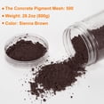 thumbnail image 2 of Uxcell Iron Oxide Powder Concrete Pigment 500 Mesh 28.2oz (800g) Iron Oxide Grout Pigment for Pastel Tile Paint Concrete Cement, Brown, 2 of 7