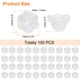 thumbnail image 2 of Uxcell 100 Pcs Perlas de Vidrio para Joyas, Perlas Espaciadoras de Flor Trompeta para Collares, Pendientes, Pulseras y Manualidades, Jade Blanco, 2 of 5