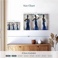 thumbnail image 4 of Elephant Stock Regal African Woman Wall Art - Horizontal Canvas Wall Art - Bedroom Wall Decor - People Canvas - Brown And Blue Decor - 24" x 16", 4 of 8