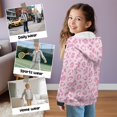 thumbnail image 6 of FUIALDOLG Girls Sweatshirt Hoodie Pink Leopard Print Zip Up Jacket with Pocket Animal Winter Outwear Jacket for Girls Hooded Long Sleeve Tops, Size XL, 6 of 7