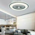 thumbnail image 5 of DENEST 23" Invisible Ceiling Fan Dimmable LED Light Kit Remote Control Flush Mount Lamp, 5 of 12