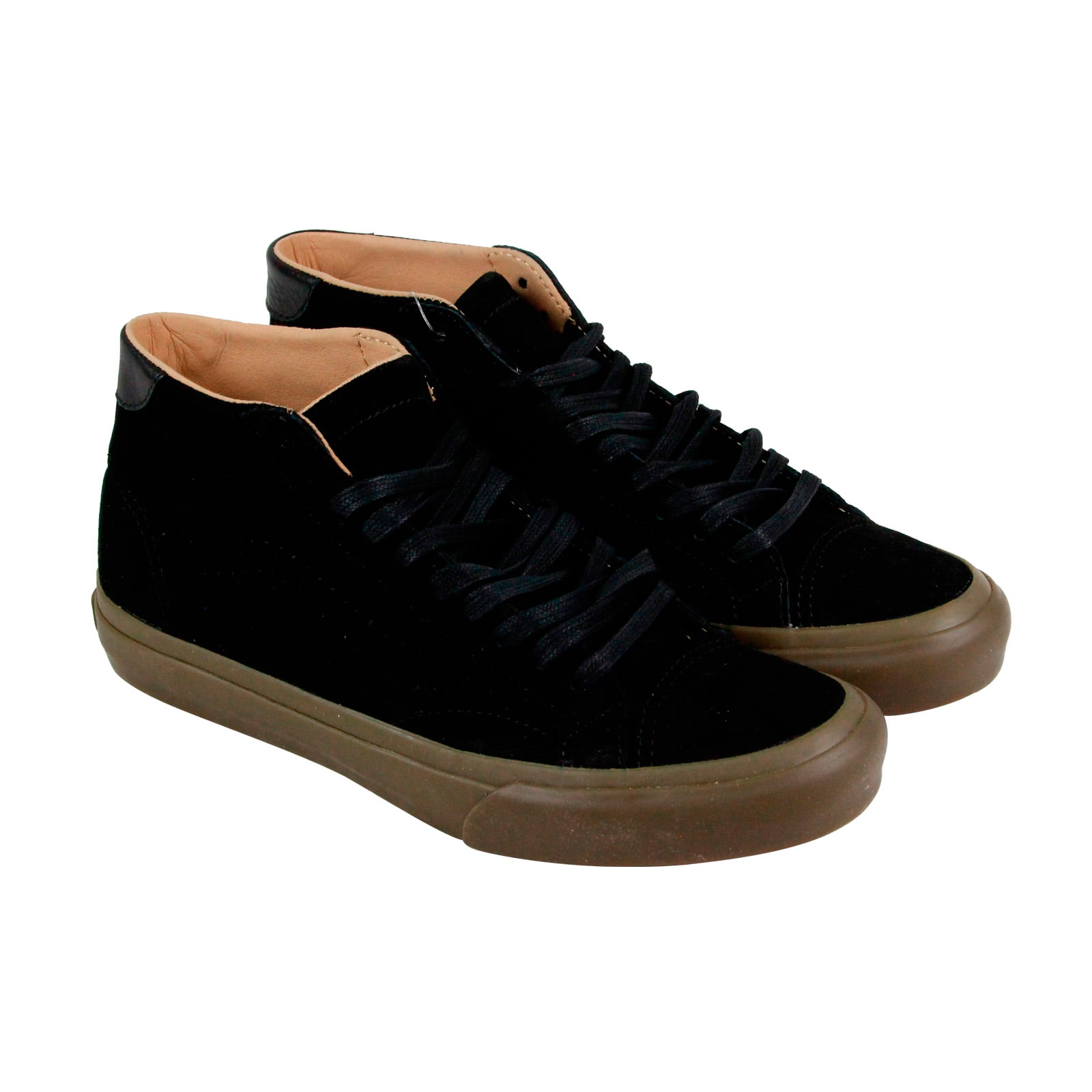 all black vans with laces