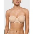 thumbnail image 2 of Women's Sheer Strapless Bras Mesh Sexy Unlined Plus Size See Through Underwire Bra, 2 of 6