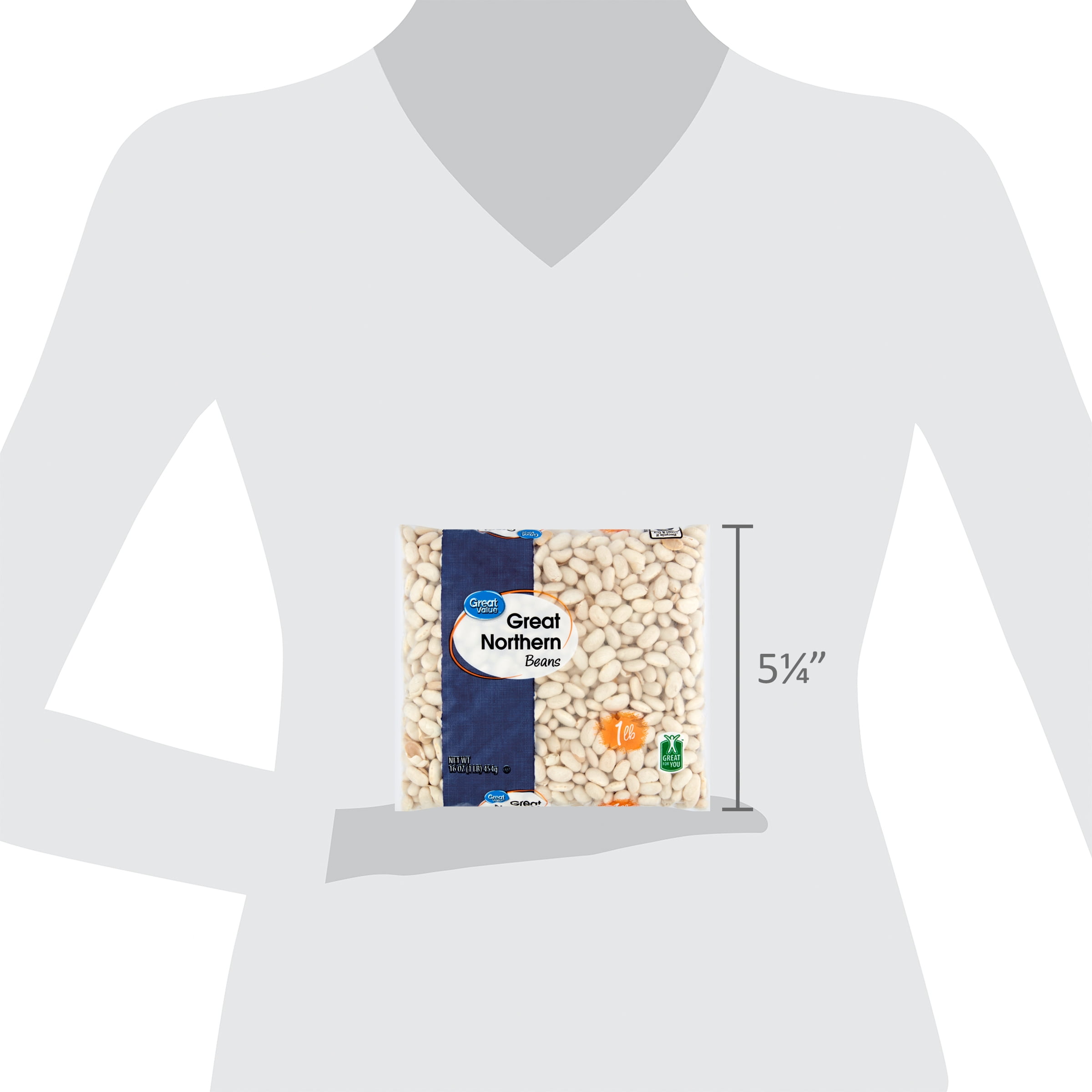 Great Value Great Northern Dried Beans, 16 oz