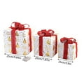 thumbnail image 3 of Vrorvz 3 Pack Christmas Lights Christmas Decorations Christmas Gift Box Folding Lantern String 8 Lighting Modes Festive Home Party Decor Creates Cozy Holiday Atmosphere 15.7in Yellow, 3 of 9
