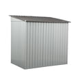 thumbnail image 5 of 4 x 6 Ft Outdoor Storage Shed, Patio Steel Metal Shed w/Lockable Sliding Doors, Vents, House for Backyard Garden Patio Lawn, 5 of 9