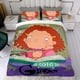 thumbnail image 4 of Tal como lo contó Ginger Conjunto de sábanas temático, trío de piezas, cómodo y amigable con la piel, diseño único, regalo de decoración para el hogar para familiares, amigos y fans,140cm *210cm, 4 of 6