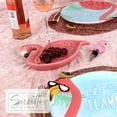 thumbnail image 3 of Servette Home Ceramic Trinket Tray Serving Dish-Rectangular Flamingo, 3 of 7