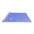 thumbnail image 2 of Ahgly Company Machine Washable Indoor Square Persian Blue Bohemian Area Rugs, 7' Square, 2 of 4