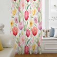 thumbnail image 6 of Spring Tulip Sheer Curtains 72 Inches Long, Summer Floral Botanical Elegant Light Filering Curtains, Breathable Simi Curtain Privacy Drapes for Living Room Bedroom Lightweight Window Treatment, 6 of 9