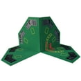 thumbnail image 3 of INO Design 48" 8-Player Foldable Poker Table Top Texas Holdem Octagon Card Tabletop Layout Casino Game Mat Green, 3 of 7
