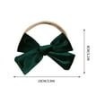 thumbnail image 3 of 4-Inch Christmas Headbands Hair Bow For Baby Girls And Toddlers, Velvet Bows Hair Accessories For Festive Christmas Outfits, 3 of 7