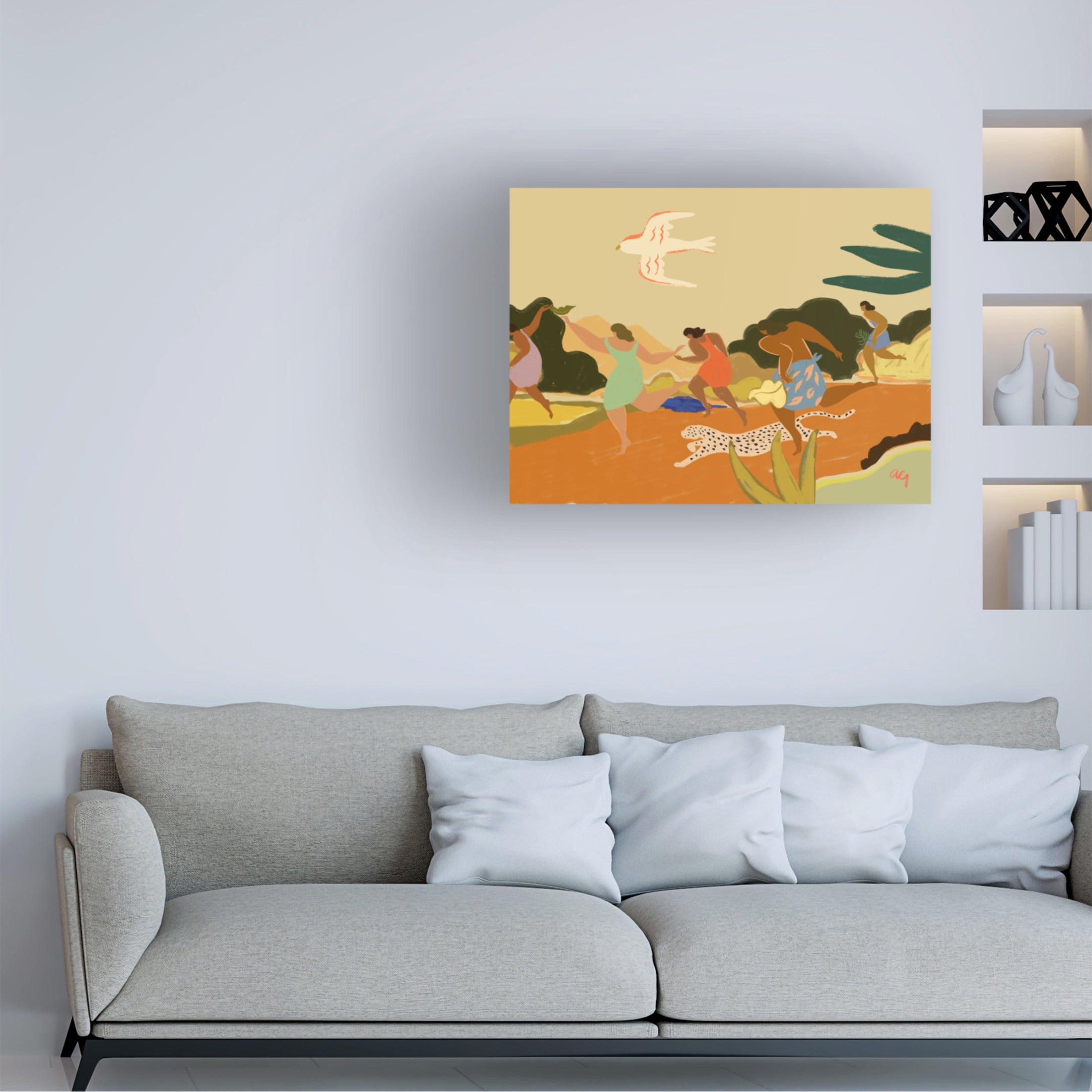 Trademark Fine Art Arty Guava Run Canvas Wall Art