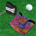 thumbnail image 5 of Haosy Colorful Palm Leaf Golf Mallet Putter Cover Strong Magnetic Leather Golf Club Headcover Closure, 5 of 7