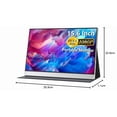 thumbnail image 2 of Monitor Portátil Cocopar 15.6 Pulgadas FHD HDR 1080P con USB-C HDMI Montable VESA, 2 of 8