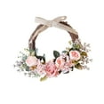 thumbnail image 3 of AMLESO Artificial Flower Garland Decorative Spring Wall Hanging Round for Wedding Decor Pink, 3 of 8