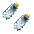 thumbnail image 1 of Oleegame 2PC Shower Soap Dish With Hook Sink Sponge Rack Stand Kitchen Faucet Storage Rack Sponge And Towel Rack Drain Basket Home Kitchen Cleaning Tools Blue, 1 of 4