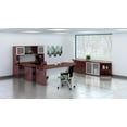 thumbnail image 2 of Safco Medina Left Hand Bridge Mahogany 29 1/2H x 48W x 24D MNBDGLLMH, 2 of 2