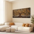 thumbnail image 4 of Canvas Wall Art for Living Room - Large Yellow Tree of Life Canvas Prints, Modern Abstract Nature Painting for Kitchen Bedroom Office Wall Decor, 4 of 7