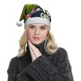 thumbnail image 5 of KLL Christmas Hats for Adults Plush Dinosaur Basketball Player Print Santa Hat Xmas Fluffy Santa Claus Hat for Women Men, 5 of 6