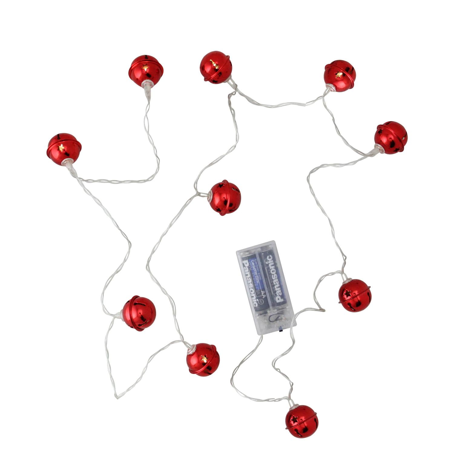 red and clear christmas lights