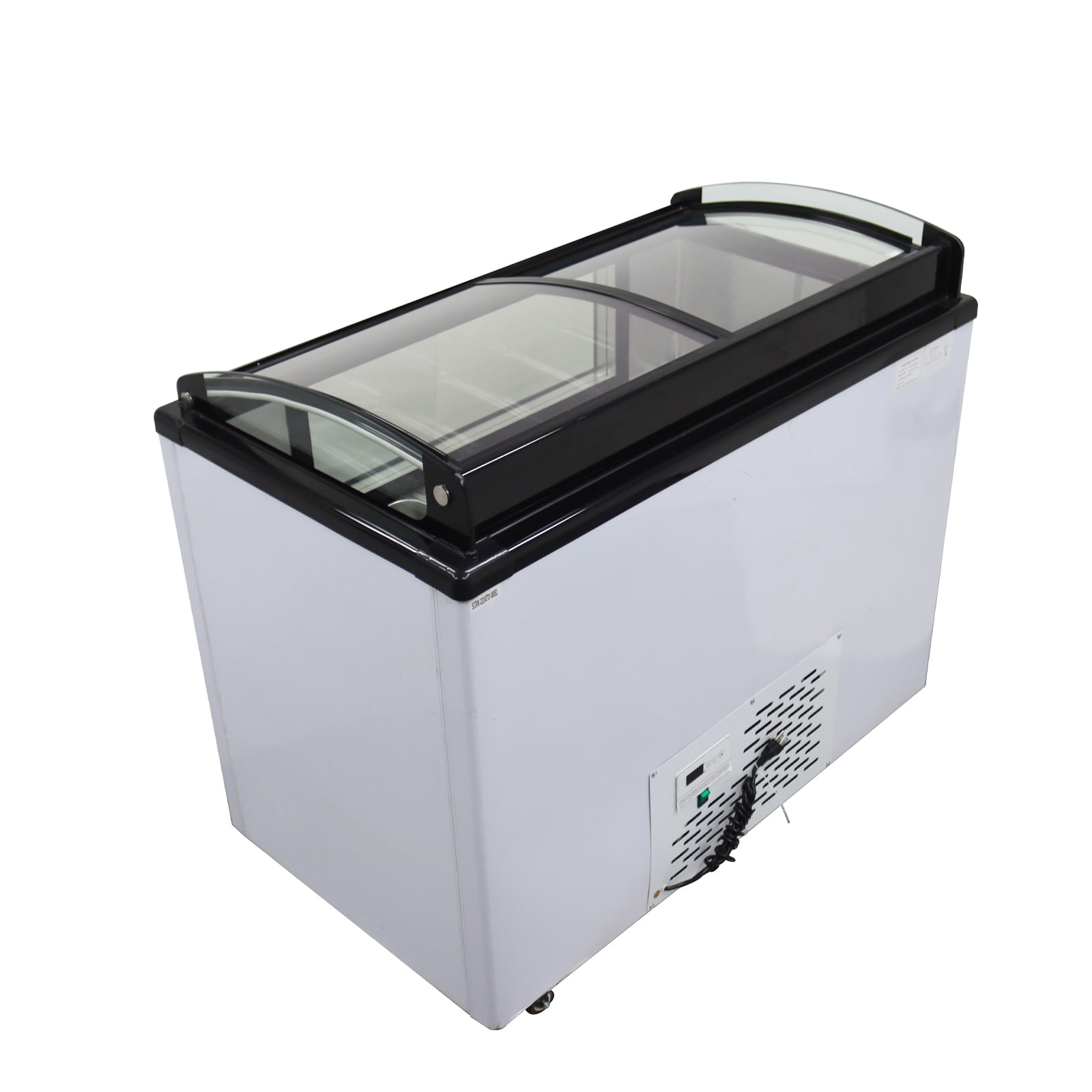 12-Pan Gelato Ice Cream Showcase 170L Glass Door Commercial Refrigerator Ice Cream Display Case