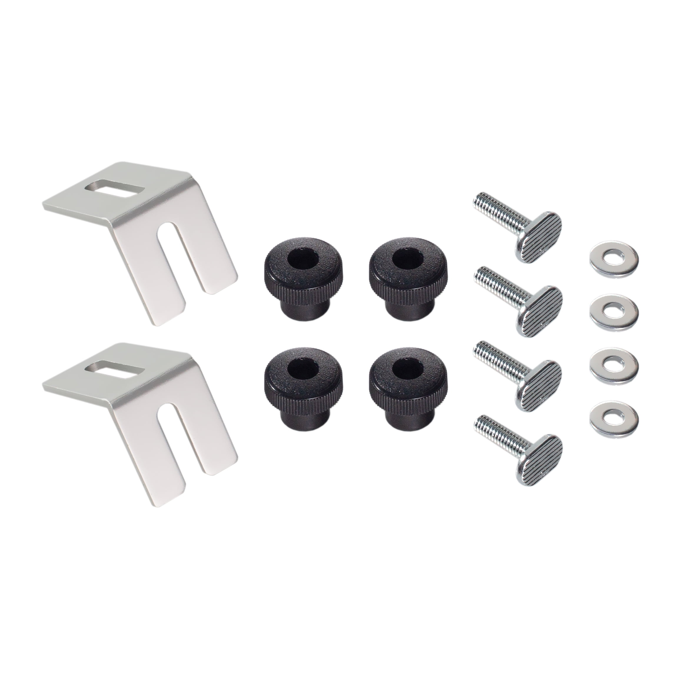 POWERTEC 71335 Multi Track Brackets and Clamping Knob Hardware Kit with