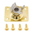 thumbnail image 2 of Gold Rectangle Input Output Jack Plate for Electric Guitar Telecaster Ibanez, 2 of 10