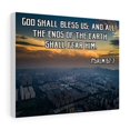 thumbnail image 4 of Bible Verse Canvas God Shall Bless Us Psalm 67:7 Christian Home Décor Wall Art Scripture Ready to Hang Faith Print, 4 of 7