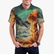 thumbnail image 1 of Fotbe Space Adventurer Cat Camiseta Polo de Golf para Hombre con Estampado – Camisa Deportiva Transpirable con Cuello Abotonado-Medium, 1 of 6
