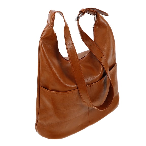 SWETRACE 1Pack Tote Handbag Ladies Bags Versatile Carrying Options Deep Brown For Women 13.36X12.18X4.32In