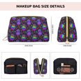 thumbnail image 2 of Flamboyant Colorful Owls Makeup Bag, Large Capacity Travel Cosmetic Bag for Women Girls- Travel Toiletry Bag Leather Portable Waterproof Makeup Case Organizer with Handle, 2 of 4