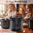 thumbnail image 2 of EDX 6 Quart Electric Pressure Cooker with Multi-Function Features and Stainless Steel Pot, Black, 2 of 17