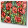 thumbnail image 2 of Coquelicots Rouges Dessin Aquarelle - Art Mural Floral Extra Grand, 2 of 4