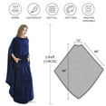 thumbnail image 7 of Poncho Blanket Super Soft Comfy Plush Wearable Fleece Blanket  for Adult, 7 of 7