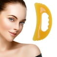 thumbnail image 3 of Herramienta de belleza de masaje facial Gua Sha de 1 pieza de Unique Bargains, herramienta portátil de cuidado de la piel y masaje amarillo, 3 of 5