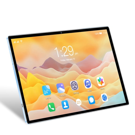 Tablet Tablet 8GB+256GB 10.1 Inch Screen 5G Calling 10-Core MTK6797 Processor 128GB Expandable Memory Large Storage Capacity High-Clear Large Screen BT5.0 7000mAh Battery Long