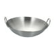 thumbnail image 2 of Sartén wok de acero inoxidable, accesorios para saltear, dos , utensilios de cocina resistentes, fondo plano para cocinar al , freír, cocinar Diámetro 28cm, 2 of 8