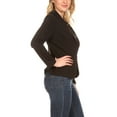thumbnail image 3 of Women's Chic Long Sleeve Fitted Open Blazer Jacket for Casual Office Elegance, 3 of 6