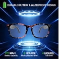 thumbnail image 4 of AI Smart Glasses for Men Women, Deepseek R1 & Gemini-2.5 AI Assistant, 164 Languages Support, Bluetooth 5.3, Music Playback, Hands-Free Calling, IP67 Waterproof, Physical Photochromic Lenses, 4 of 9