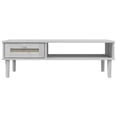 thumbnail image 3 of vidaXL Coffee Table SENJA Rattan Look White 100x55x33 cm Solid Wood, 3 of 5