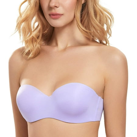 

Women s Strapless Padded Push up Plus Size Seamless Underwired Convertible Bras