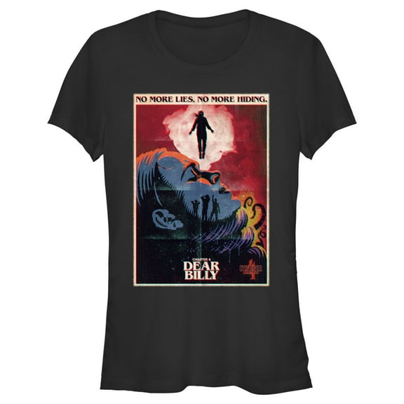 Netflix Junior's Stranger Things Retro Dear Billy Poster Graphic T-Shirt