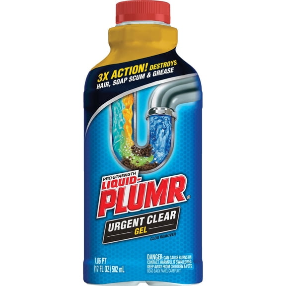 Clorox-Cleaning Liquid Drain Cleaner Penetrex Gel - Septic Safe, Hair Clogs - 17 Fl Oz