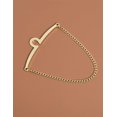 thumbnail image 3 of GFDYREE Men's Tie Chain Gold Silver Black Tie Clips Link Chain Cravat Collar Pins with Gift Box, 3 of 6