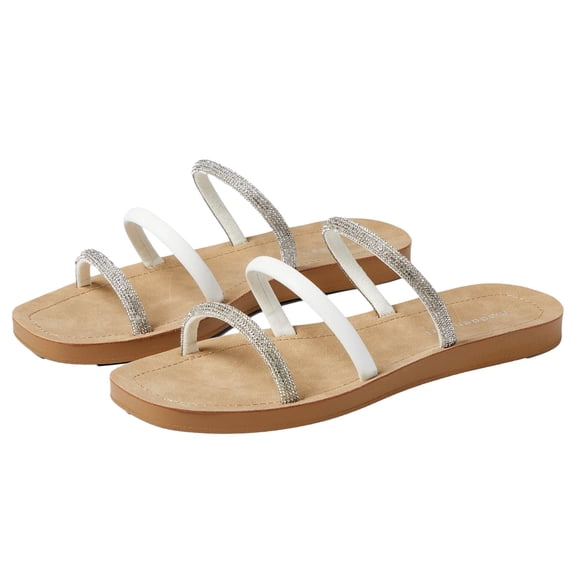 Madden Girl RoIe-R Silver / White ROLE-R-042 Women's Size 8