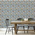 thumbnail image 4 of S4sassy Self Adhesive Wallpaper, Bird & Fruit Wallpaper, Yellow Removable DIY Vinyl Wall Covering, Textured Peel and Stick Contact Paper for Entryway accent Wall, Home Decor (25"x60"), 4 of 8