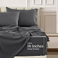 Lux Decor Collection Full Size Bed Sheets Microfiber Deep Pocket